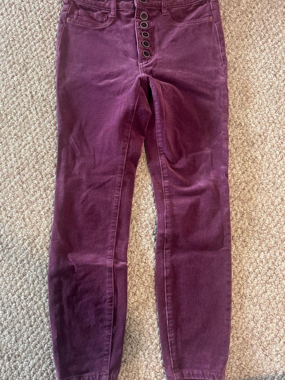 Pilcro Plum Corduroy, Button-up Pants - Picture 9 of 11